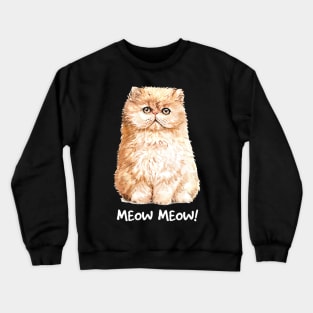 Funny cat Crewneck Sweatshirt